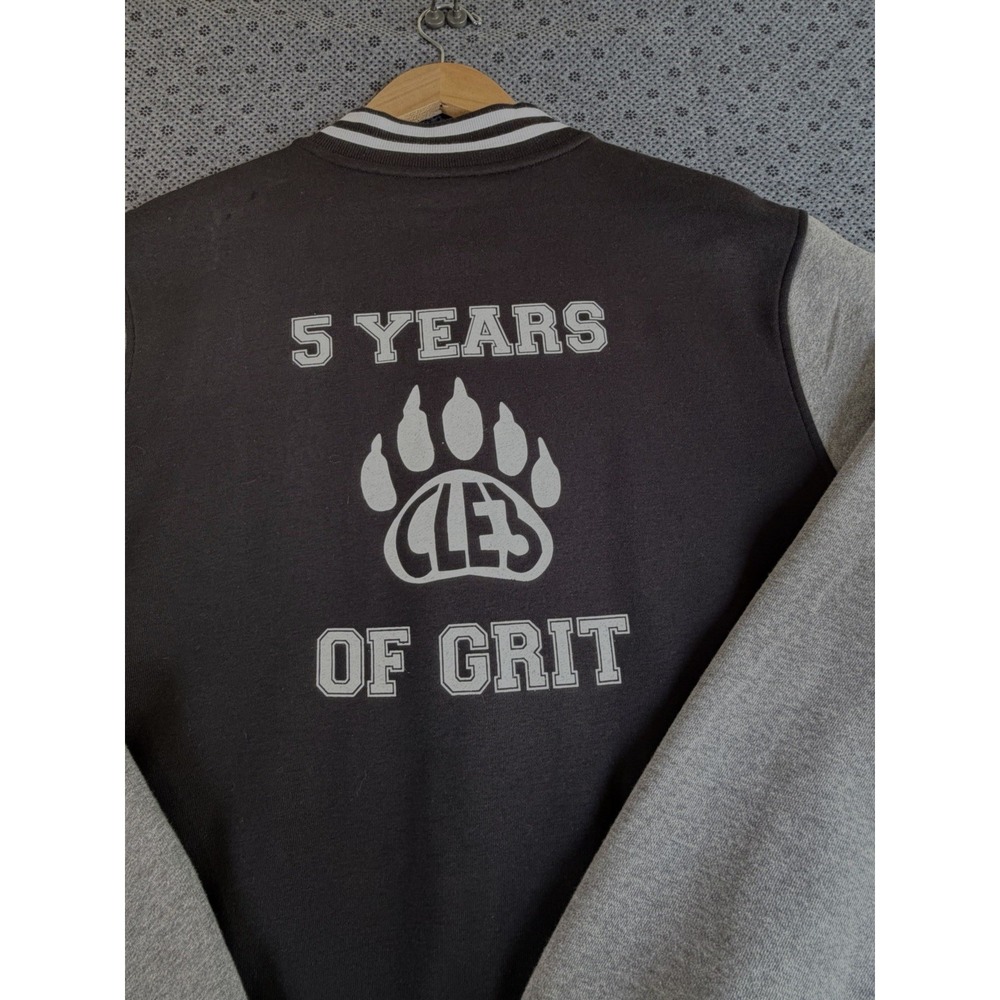 SportTek Mens XL Black Varsity Jacket Snap Front Amazon Logo CLE3 5 Years - Picture 11 of 11